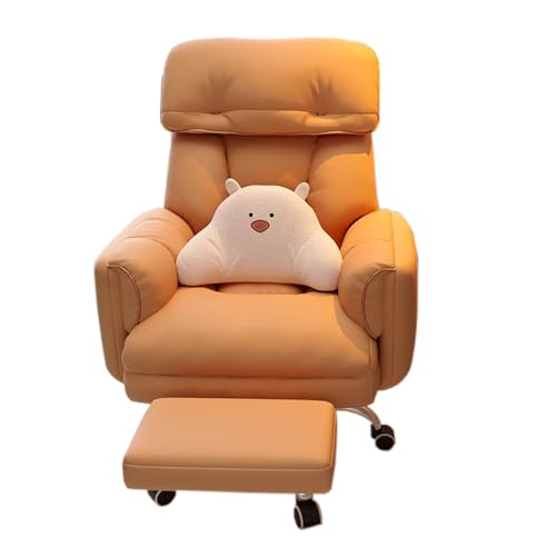 Verstellbarer Bürostuhl für Büro/Schlafzimmer/Gaming, Heimstudium oder Managerarbeit 360° frei drehbar Verstellbarer Fußlehnensessel mit Rädern von Generic