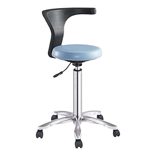 Verstellbarer Sattelhocker Stühle mit Rückenlehne, medizinischer Zahnarzt Sattelhocker Zahnarzt 360 Grad Drehung Armlehne PU Leder Assistent Hocker, B Verstellbarer Sattelhocker Stühle mit Rückenlehne, medizinischer Zahnarzt Sattelhocker Zahnarzt 360 Grad Drehung Armlehne PU Leder Assistent Hocker, B von Generic