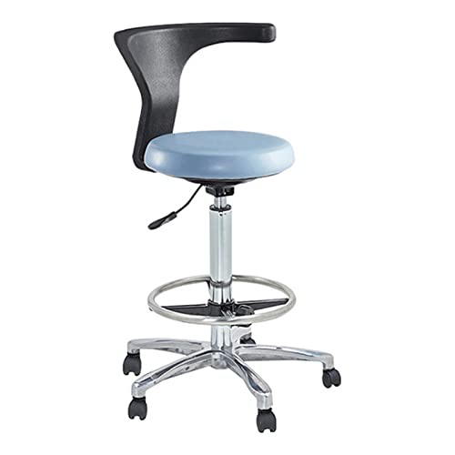 Verstellbarer Sattelhocker Stühle mit Rückenlehne, medizinischer Zahnarzt Sattelhocker Zahnarzt 360 Grad Drehung Armlehne PU Leder Assistent Hocker, C Verstellbarer Sattelhocker Stühle mit Rückenlehne, medizinischer Zahnarzt Sattelhocker Zahnarzt 360 Grad Drehung Armlehne PU Leder Assistent Hocker, C von Generic