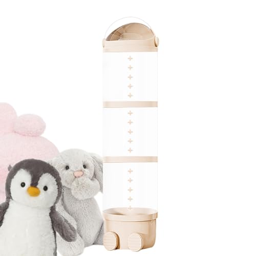 Vertical Storage Tube for Toys, Storage Tube for Plush Animal Storage Tube Transparenter Bucket for Toy Organizer, Storage Holder for Stuffed Stuffed Stuffed Stuffers, Gold von Generic