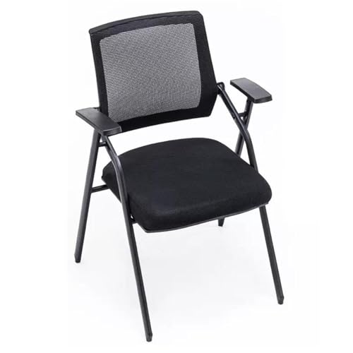 Vielseitiger Sitzstuhl Mit Rückenlehne, Ergonomischer Bürostuhl, Konferenz- Und Empfangsstuhl Für Zuhause, Wohnheim, Schule, Arbeitsplatz, Unternehmen(Schwarz,A) von Generic