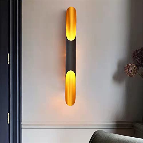 Vintage Industrielle d Wandleuchte Nachttischlampe Innen E27 Schwarz Wandleuchte Up Down Wandstrahler Aluminium Wandlampe für Wohnzimmer Schlafzimmer Küche Restaurant Loft Kaffeebar von Generic