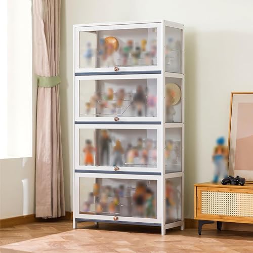 Vitrine Curio Schränke Mit Glastüren Aufbewahrungsregale Mit Acrylglastür Vitrinen Glasvitrine Bambusrahmen Stark Tragend Vitrine Curio Schränke Mit Glastüren Aufbewahrungsregale Mit Acrylglastür Vitrinen Glasvitrine Bambusrahmen Stark Tragend von Generic