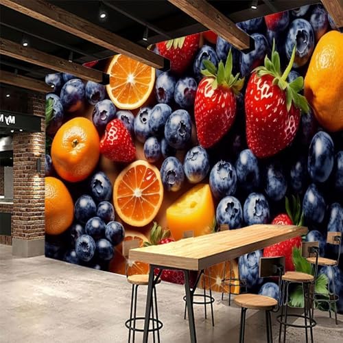 Vlies Fototapete Blaubeere und Orange 3D Effekt 200x140 Obst Foto Tapete Schlafzimmer Wohnzimmer Moderne XXL Wandtapete Groß Vliestapete Fototapeten Poster Wand Dekoration a-4570 Vlies Fototapete Blaubeere und Orange 3D Effekt 200x140 Obst Foto Tapete Schlafzimmer Wohnzimmer Moderne XXL Wandtapete Groß Vliestapete Fototapeten Poster Wand Dekoration a-4570 von Generic