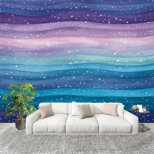 Vlies Fototapete Einfache Wellige Textur 400x280 cm - Fototapeten - Blau Lila Farbverlauf Tapeten - für Wohnzimmer Schlafzimmer - Vliestapete Wandtapete Tapete 3D Effekt Vlies Fototapete Einfache Wellige Textur 400x280 cm - Fototapeten - Blau Lila Farbverlauf Tapeten - für Wohnzimmer Schlafzimmer - Vliestapete Wandtapete Tapete 3D Effekt von Generic