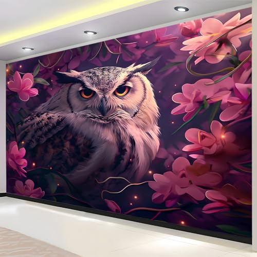 Vlies Fototapete Eule Rosa Geblümt Wohnzimmer Schlafzimmer Motivtapeten Wandtapete Tapete Vliestapete UV-Beständig Hohe Auflösung 400x280 cm Vlies Fototapete Eule Rosa Geblümt Wohnzimmer Schlafzimmer Motivtapeten Wandtapete Tapete Vliestapete UV-Beständig Hohe Auflösung 400x280 cm von Generic