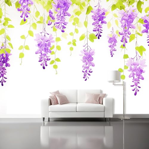 Vlies Fototapete Frische Blumen Lila Glyzinienblüten Grüne Blätter 3D Effekt 300 X 210 Cm - Foto Tapete Moderne Vliestapete Xxl Wandtapete Motivtapeten Dekoration Für Wohnzimmer Schlafzimmer Vlies Fototapete Frische Blumen Lila Glyzinienblüten Grüne Blätter 3D Effekt 300 X 210 Cm - Foto Tapete Moderne Vliestapete Xxl Wandtapete Motivtapeten Dekoration Für Wohnzimmer Schlafzimmer von Generic