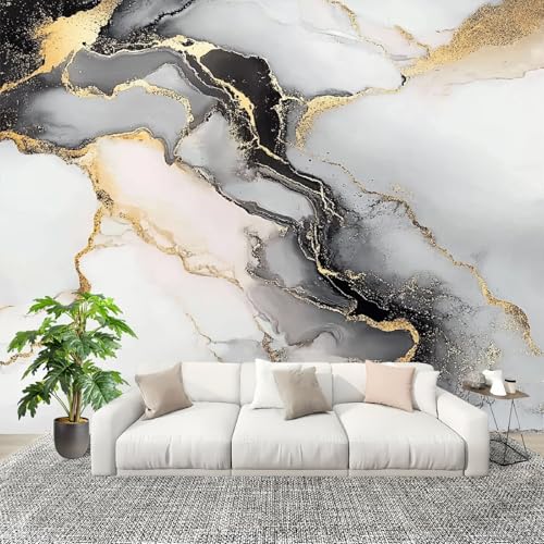 Vlies Fototapete LuxuriöSes Marmormuster 400x280 cm - Fototapeten - Goldene Linien Tapeten - für Wohnzimmer Schlafzimmer - Vliestapete Wandtapete Tapete 3D Effekt Vlies Fototapete LuxuriöSes Marmormuster 400x280 cm - Fototapeten - Goldene Linien Tapeten - für Wohnzimmer Schlafzimmer - Vliestapete Wandtapete Tapete 3D Effekt von Generic
