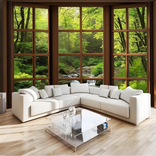 Vlies Fototapete Natur Grün Wald Bach 3D Effekt 350 X 256 Cm - Foto Tapete Moderne Vliestapete Xxl Wandtapete Motivtapeten Dekoration Für Wohnzimmer Schlafzimmer Vlies Fototapete Natur Grün Wald Bach 3D Effekt 350 X 256 Cm - Foto Tapete Moderne Vliestapete Xxl Wandtapete Motivtapeten Dekoration Für Wohnzimmer Schlafzimmer von Generic