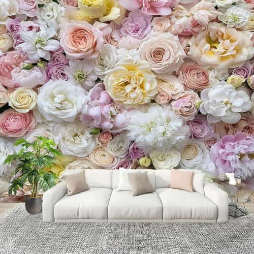 Vlies Fototapete SchöNes Blumenmuster 400x280 cm - Fototapeten - Bunt Tapeten - für Wohnzimmer Schlafzimmer - Vliestapete Wandtapete Tapete 3D Effekt Vlies Fototapete SchöNes Blumenmuster 400x280 cm - Fototapeten - Bunt Tapeten - für Wohnzimmer Schlafzimmer - Vliestapete Wandtapete Tapete 3D Effekt von Generic