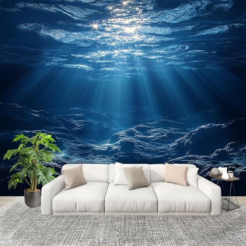 Vlies Fototapete Sunshine Unterwasserwelt 350x256 cm - Fototapeten - Blau Tapeten - für Wohnzimmer Schlafzimmer - Vliestapete Wandtapete Tapete 3D Effekt Vlies Fototapete Sunshine Unterwasserwelt 350x256 cm - Fototapeten - Blau Tapeten - für Wohnzimmer Schlafzimmer - Vliestapete Wandtapete Tapete 3D Effekt von Generic