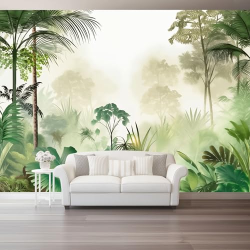 Vlies Fototapete Tropische Pflanzen Grün Regenwald Palme 3D Effekt 400 X 280 Cm - Foto Tapete Moderne Vliestapete Xxl Wandtapete Motivtapeten Dekoration Für Wohnzimmer Schlafzimmer Vlies Fototapete Tropische Pflanzen Grün Regenwald Palme 3D Effekt 400 X 280 Cm - Foto Tapete Moderne Vliestapete Xxl Wandtapete Motivtapeten Dekoration Für Wohnzimmer Schlafzimmer von Generic