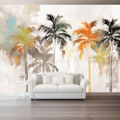 Vlies Fototapete Tropische Pflanzen Orange Palme Kunst 3D Effekt 400 X 280 Cm - Foto Tapete Moderne Vliestapete Xxl Wandtapete Motivtapeten Dekoration Für Wohnzimmer Schlafzimmer Vlies Fototapete Tropische Pflanzen Orange Palme Kunst 3D Effekt 400 X 280 Cm - Foto Tapete Moderne Vliestapete Xxl Wandtapete Motivtapeten Dekoration Für Wohnzimmer Schlafzimmer von Generic