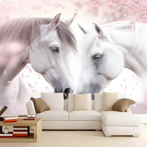 Vlies Tapeten Tierisches Weißes Pferd Fototapete, Tapeten für Mädchen Schlafzimmer 250 x 175 cmRosa Tapeten, Tapete für Wohnzimmer Moderne Wanddeko Design Vlies Tapeten Tierisches Weißes Pferd Fototapete, Tapeten für Mädchen Schlafzimmer 250 x 175 cmRosa Tapeten, Tapete für Wohnzimmer Moderne Wanddeko Design von Generic