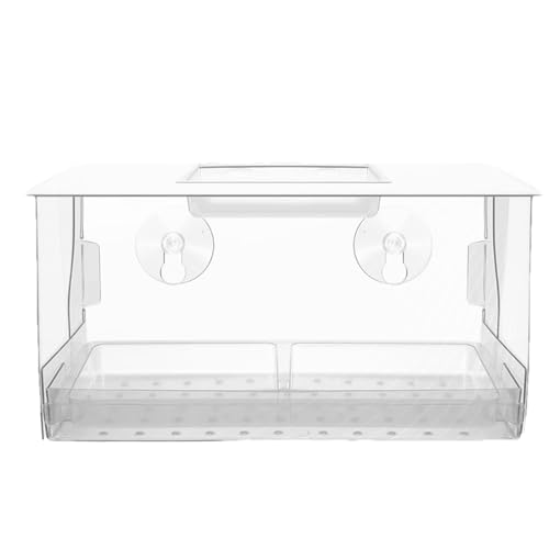 Vogelfutterstation für Fenster – langlebige transparente Vogelfutterstation mit Saughalterung | Das Vogelfutterhaus für den Außenbereich enthält abnehmbare Tabletts und ein Dach von Generic