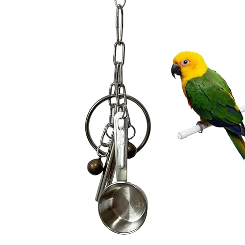 Vogelglocke – Dekoratives Spielzeug für Käfig, Zubehör für Vogelkäfig zum Aufhängen | Metallglocke für Papageien, Finken, Wellensittiche, Nymphensittiche, Spielzeug für kleine Vögel, Ornament Vogelglocke – Dekoratives Spielzeug für Käfig, Zubehör für Vogelkäfig zum Aufhängen | Metallglocke für Papageien, Finken, Wellensittiche, Nymphensittiche, Spielzeug für kleine Vögel, Ornament von Generic