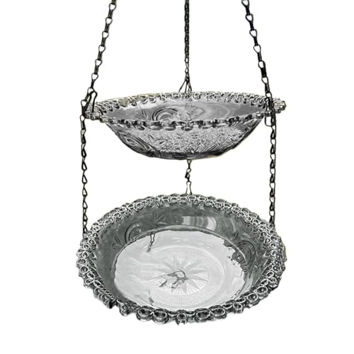 Vogeltränke – Wassertrinkschale für Vögel | Kleine Vogeltränke | Käfige & Zubehör zum Trinken Fütterung Pool Morgen Indoor Outdoor Garten Hof Deck Terrasse Pavillon Rankgitter von Generic