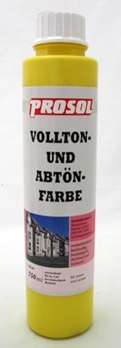 Voll- und Abtönfarbe Prosol Gelb 750ml von Generic