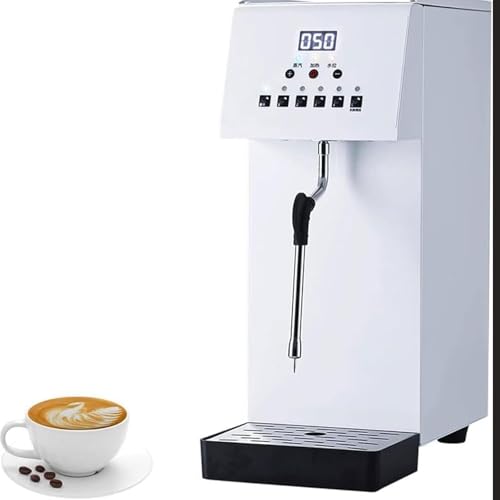Vollautomatischer Dampf-Milchaufschäumer, 6-Liter-Milchaufschäumer for den gewerblichen Gebrauch, Multifunktions-Dampf- mit LCD-Display Milchaufschäumers, geeignet for Tee- und Kaffeegetränke von Generic