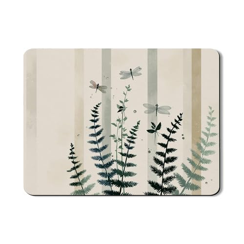 Von der Natur inspirierte Abtropfmatten für Küchentheke, Vintage-Botanisches Design, saugfähiges Gummi-Abtropfgestell, Blatt-PU-Leder, Abtropfmatte für Küchentheke, Dekoration, 45,7 x 61 cm von Generic
