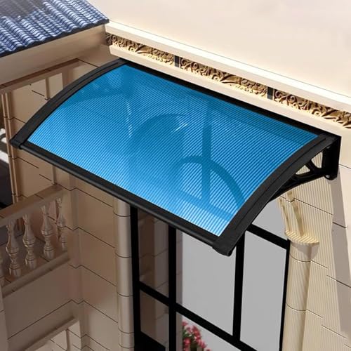 Vordach for Haustür mit PVC-Halterung, Regen- Und Sonnenschutz Gewölbte Balkonüberdachung for Veranden, Fenster Vordach for Haustür mit PVC-Halterung, Regen- Und Sonnenschutz Gewölbte Balkonüberdachung for Veranden, Fenster von Generic