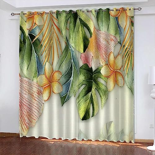 Vorhang Blickdicht Vorhänge Verdunkelungsvorhang Gardinen Mit Ösen Wohnzimmer Schlafzimmer Thermovorhang 3D Abstrakte Pflanzenblumen Muster Ösenschal 2Er Set Fensterdekoration 2 X 150 X 280-6A7Y1P0Y9 Vorhang Blickdicht Vorhänge Verdunkelungsvorhang Gardinen Mit Ösen Wohnzimmer Schlafzimmer Thermovorhang 3D Abstrakte Pflanzenblumen Muster Ösenschal 2Er Set Fensterdekoration 2 X 150 X 280-6A7Y1P0Y9 von Generic