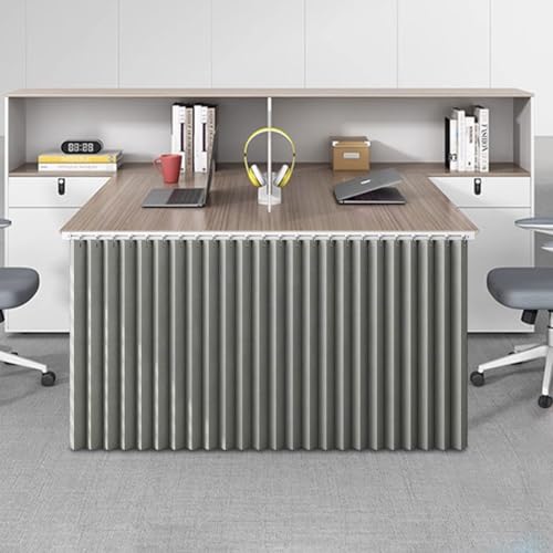 Vorhang für Unter Den Schreibtisch Regal Akkordeon-Stil Vorhang küchenschrank Sichtschutz Tischröcke für Office Klassenzimmer Arbeitsplatz Blickdichte Strapazierfähiger Vorhang für Unter Den Schreibtisch Regal Akkordeon-Stil Vorhang küchenschrank Sichtschutz Tischröcke für Office Klassenzimmer Arbeitsplatz Blickdichte Strapazierfähiger von Generic