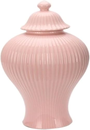 Vorratsglas, Keramik, Kosmetikbehälter, Schmuckglas, Kunst Dekorative Ingwerglas Vase Home Room Dekoration, Pink, H11.8 inch Vorratsglas, Keramik, Kosmetikbehälter, Schmuckglas, Kunst Dekorative Ingwerglas Vase Home Room Dekoration, Pink, H11.8 inch von Generic