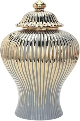 Vorratsglas, Keramik, Kosmetikbehälter, Schmuckglas, Kunst Dekorative Ingwerglas Vase Home Room Dekoration, Pink, H16.5 inch Vorratsglas, Keramik, Kosmetikbehälter, Schmuckglas, Kunst Dekorative Ingwerglas Vase Home Room Dekoration, Pink, H16.5 inch von Generic