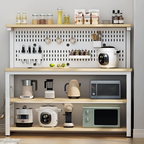 Vorratsschrank KüChe, Bar-Aufbewahrungsschrank, KüChenvorratskammer Mit Arbeitsplatte for Tassen, Kaffeemaschine, Toaster von Generic
