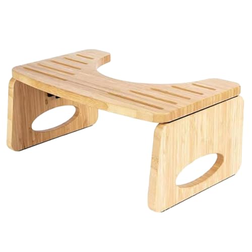 WC-Hocker für Erwachsene, tragbar, Bambus-Hocker, geruchlos, wiederverwendbar, Hocker, zusammenklappbar, für Kothaufen WC-Hocker für Erwachsene, tragbar, Bambus-Hocker, geruchlos, wiederverwendbar, Hocker, zusammenklappbar, für Kothaufen von Generic
