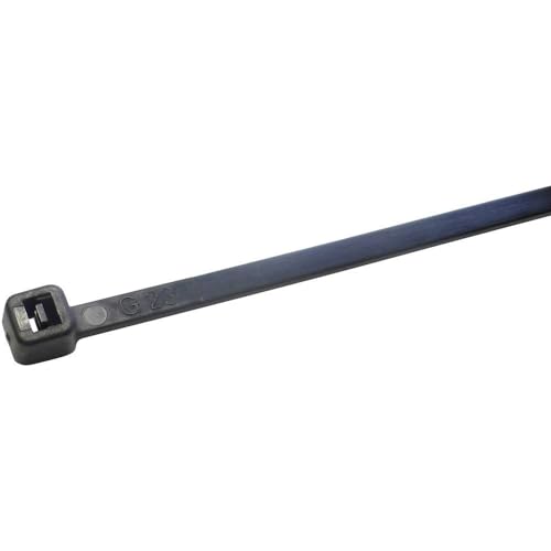 WKK Kabelbinder 7.6x370 schwarz Polyamid 6.6 - UV-beständig Inhalt: 100 Stück von Generic
