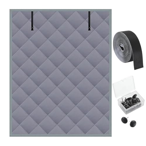 Wärmedämmungs-Fenstervorhang-Set, Winter-Fenster-Isolierung Vorhang-Set mit Aufrollbarem Design, 3-lagige Isolierung Winddicht Kältebeständig Warm Zu Halten(Grau,60 * 120) von Generic