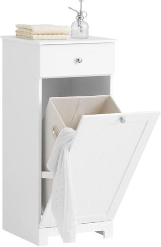 Wäscheschrank Wäschetruhe Badezimmer Aufbewahrungsschrank Mit Wäschekorb Weiß, White Wäscheschrank Wäschetruhe Badezimmer Aufbewahrungsschrank Mit Wäschekorb Weiß, White von Generic