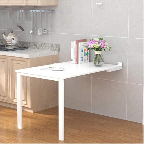 Wall Mouted Drop Leaf Table, Klappbarer Diig-Tisch Der Klasse E0 Kitche Dual Fuctio Foldig Beistelltisch, Stehtisch Platzsparend Furiture, White, 80X60CM Wall Mouted Drop Leaf Table, Klappbarer Diig-Tisch Der Klasse E0 Kitche Dual Fuctio Foldig Beistelltisch, Stehtisch Platzsparend Furiture, White, 80X60CM von Generic