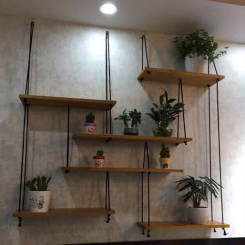 Wandbehang Regal Seilschaukel Holz Lagerung Display Schaukel Seil Organizer Wanddekoration, Home Storage Möbel Display Regale, C Wandbehang Regal Seilschaukel Holz Lagerung Display Schaukel Seil Organizer Wanddekoration, Home Storage Möbel Display Regale, C von Generic