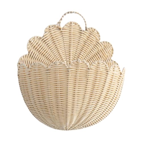 Wandbehangkorb Hängender Aufbewahrungskorb Imitation Rattan Handgewebte Pflanzen Wandkörbe, Xs von HuadaXtai