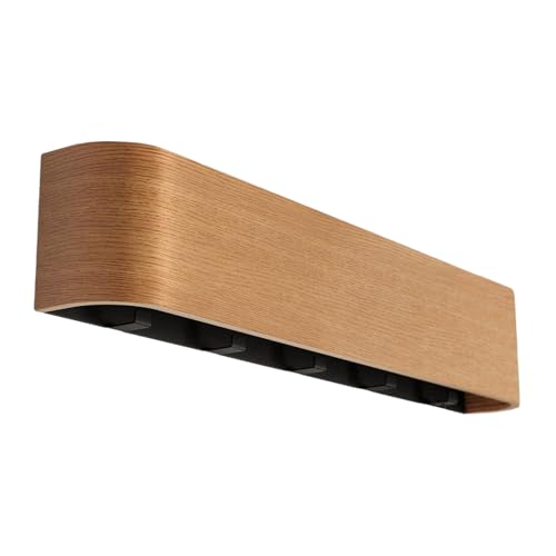 Wandgarderobe | Wandmontage Kleiderständer Mit Klapphaken,Holz Aufbewahrungshänger | Platzsparender Organizer Für Kleidung Hüte Taschen Schlüssel Jacken Handschuhe von Generic