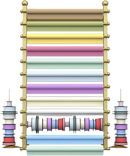 Wandhalterung Bandaufbewahrung, Geschenkpapier Organizer Lagerung, Schal Lagerung Gestell Geschenkpapier Display Nähraum Dekor Für Nähhandwerk, Gold, 120 * 20 * 120cm von Generic