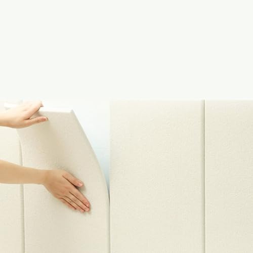 Wandkissen Selbstklebend, Polsterpaneel Wand Wandpaneele Gepolstert, Dekorative 3D-Antikollisions-Wandpolster Kopfteil Akustikpaneele Softpackung, Isolierung(Rot,8pcs) von Generic