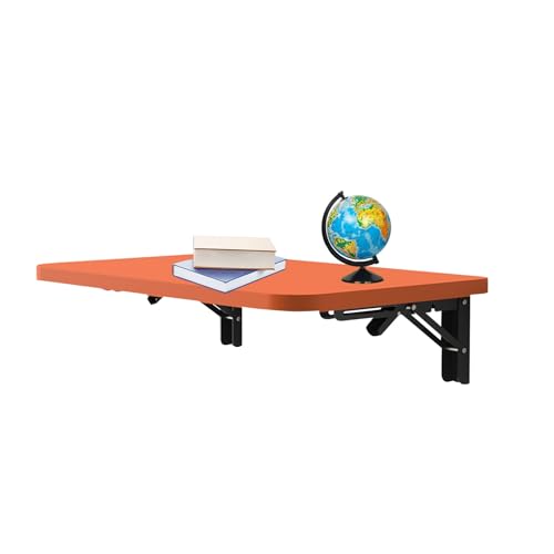 Wandklapptisch Klapptisch Wand Klappbarer Schreibtisch for Kleine Räume for Arbeitszimmer, KüChe, WäScherei Usw(Orange) von Generic