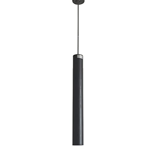 Wandlampe, 7W Führte Lange Rohr Kronleuchter Alumidecke Kronleuchter Moderner Zylinder Hängelicht Schwarz Einkopf Hängelamzylinder Droplight Kronleuchter Decke Downlight Bar Hall Liviro/6*50Cm/Weißes von Generic