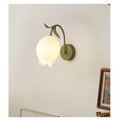 Wandlampe, französischer CremeStil, Romantisches MaiglöckchenBlumenmädchenSchlafzimmer, Nachttischlampe, RetroAtmosphärenlampe von Generic