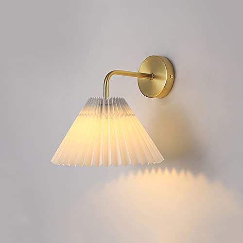 Wandlampen, Stoff-Wandleuchte Mit Leselicht – Moderner Plissierter Textilschirmd Metallhalterung, Nachttisch-Wandlamfür Schlafzimmer, Wohnzimmer, Kopfteil- Oder Nachttischbeleuchtung/Blanc/a Wandlampen, Stoff-Wandleuchte Mit Leselicht – Moderner Plissierter Textilschirmd Metallhalterung, Nachttisch-Wandlamfür Schlafzimmer, Wohnzimmer, Kopfteil- Oder Nachttischbeleuchtung/Blanc/a von Generic