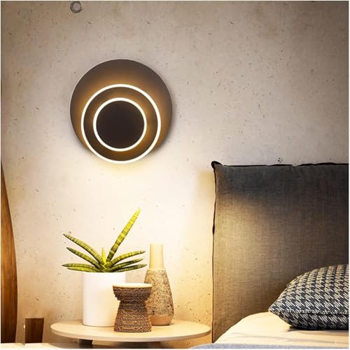 Wandlampen, Wandlampe, Led-Wandlampen, Kompatibel Mit Schlafzimmer, Nachttisch, Wohnzimmer, Um 360 Grad Drehbar, Quadratisch, Rund, Moderne Dekorleuchten/Schwarzc/Rden Wandlampen, Wandlampe, Led-Wandlampen, Kompatibel Mit Schlafzimmer, Nachttisch, Wohnzimmer, Um 360 Grad Drehbar, Quadratisch, Rund, Moderne Dekorleuchten/Schwarzc/Rden von Generic