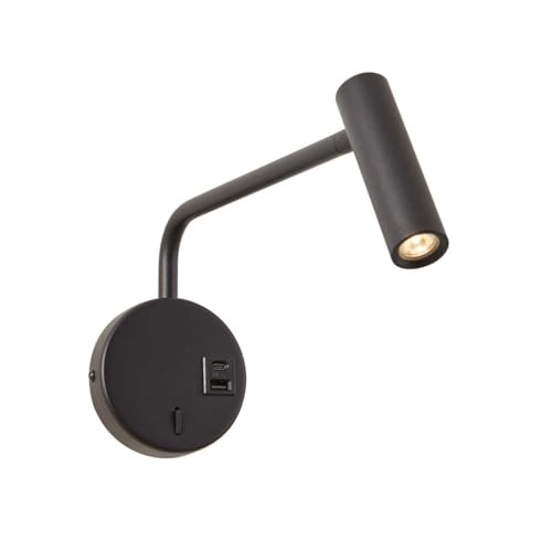 Wandleuchten, 3W Led Wandleuchte Drehbar Mit Schalter Wandlaminnen Mit Usb Wiederaufladbar Langarm Leselameinstellbar Modern 3000K Warmes Licht Nachttischlammetall Wandstrahler Strahler, von Generic