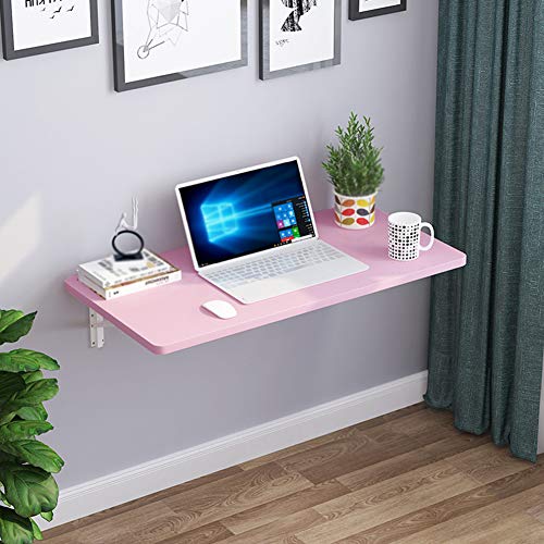Wandmontierte Tropfblatt Klapptisch Schreibtisch für Schlafzimmer oder Outdoor-Esszimmer rosa Holzbasis Platte 80 x 40 cm Tragfähigkeit 40 60 kg Wandmontierte Tropfblatt Klapptisch Schreibtisch für Schlafzimmer oder Outdoor-Esszimmer rosa Holzbasis Platte 80 x 40 cm Tragfähigkeit 40 60 kg von Generic