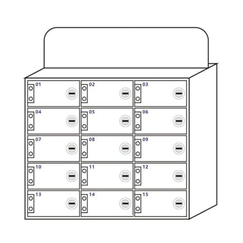 Wandmontierter Handy-Aufbewahrungsschrank Aus Acryl Mit Schloss. Weiße Handy-Aufbewahrungsbox Für Den Schreibtisch. Organisieren Und Sichern Sie Ihre Telefone. Verdicktes Design Für Langlebigkeit./Whi Wandmontierter Handy-Aufbewahrungsschrank Aus Acryl Mit Schloss. Weiße Handy-Aufbewahrungsbox Für Den Schreibtisch. Organisieren Und Sichern Sie Ihre Telefone. Verdicktes Design Für Langlebigkeit./Whi von Generic