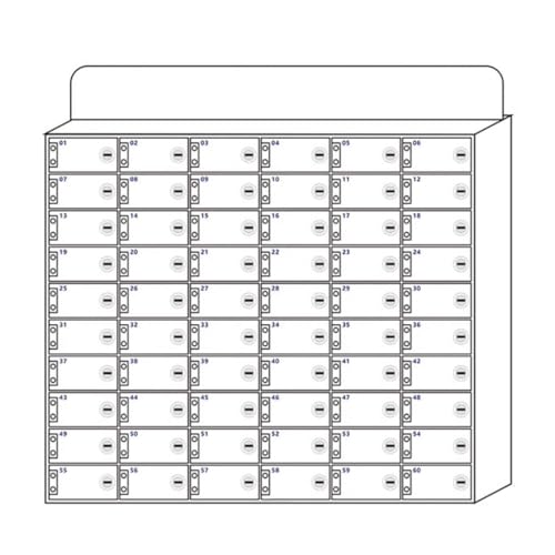 Wandmontierter Handy-Aufbewahrungsschrank Aus Acryl Mit Schloss. Weiße Handy-Aufbewahrungsbox Für Den Schreibtisch. Organisieren Und Sichern Sie Ihre Telefone. Verdicktes Design Für Langlebigkeit./Whi Wandmontierter Handy-Aufbewahrungsschrank Aus Acryl Mit Schloss. Weiße Handy-Aufbewahrungsbox Für Den Schreibtisch. Organisieren Und Sichern Sie Ihre Telefone. Verdicktes Design Für Langlebigkeit./Whi von Generic