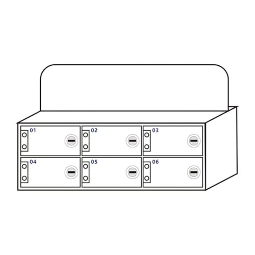 Wandmontierter Handy-Aufbewahrungsschrank Aus Acryl Mit Schloss. Weiße Handy-Aufbewahrungsbox Für Den Schreibtisch. Organisieren Und Sichern Sie Ihre Telefone. Verdicktes Design Für Langlebigkeit./Whi von Generic